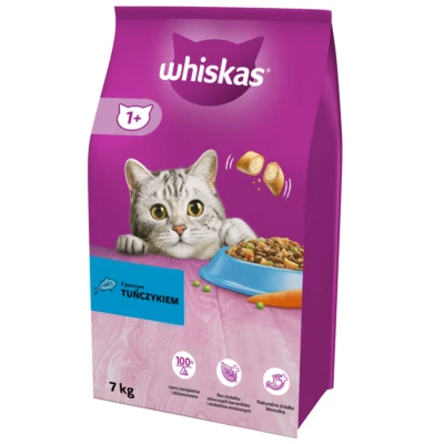 Whiskas Adult 7kg Trockenfutter Vollnahrung für erwachsene Katzen mit Thunfisch - Bild 1 von 4