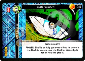 DBZ Dragon Ball Z TCG Panini Perfection C15 Blue Vision Foil - Picture 1 of 1