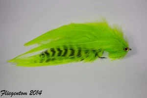 Fliegentom Hechtstreamer / Raubfischstreamer Nr.30 - Chartreuse - Bild 1 von 1
