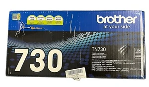 GENUINE Brother Black Toner Cartridge TN730 1200 Pages SEALED *Box Tear* - Picture 1 of 5