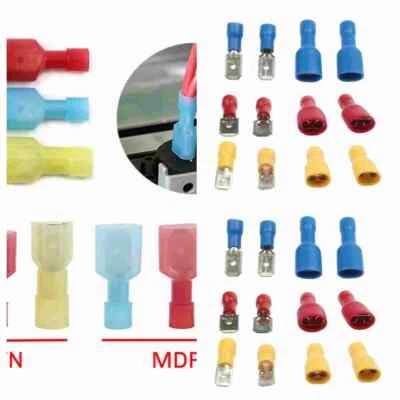50PairsMale Female Kit Insulated Electrical Wire Cable Terminal Crimp Connector - Image 1 of 4