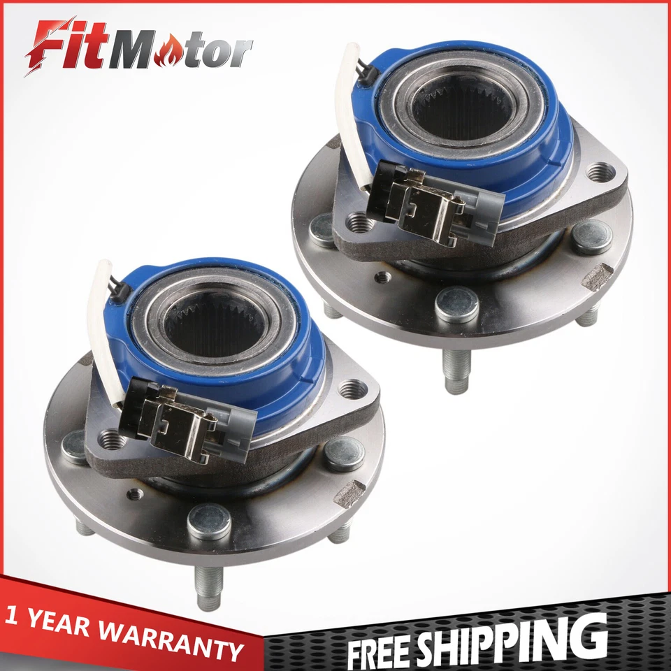 Cojinetes de cubo de rueda delantera 2 piezas para Chevy Impala Pontiac Grand Prix Buick LeSabre Foto 1 de 4