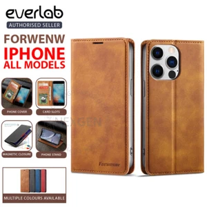 Wallet Leather Flip Case Cover For iPhone 14 13 11 12 Pro XS Max 7 8 6 Plus X XR - Picture 1 of 15
