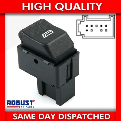 INTERRUPTOR DE CONTROL DE VENTANA ELÉCTRICA PARA VOLKSWAGEN LUPO POLO ASIENTO IBIZA 6X0959855B  Foto 1 de 4