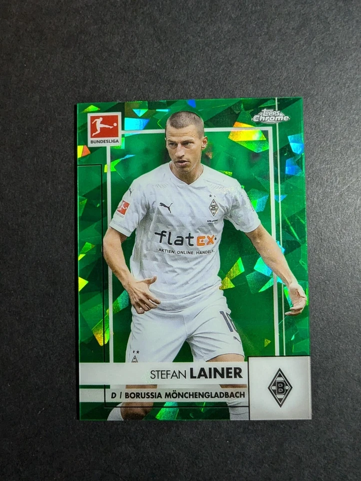 2020-21 Topps Chrome Bundesliga Sapphire Edition Green /75 Stefan Lainer #78 - Image 1 of 4