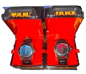 Pair of Star Wars Analog Watches Darth Vader and Dueling Jedis New in box - Picture 1 of 6