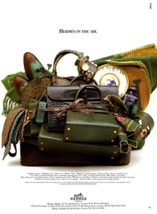 1988 Hermes in the air bag shoes tie luggage 1-page MAGAZINE AD - Picture 1 of 1