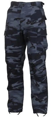Pantalones de carga BDU militares de camuflaje azul medianoche para hombre pantalones de fatiga Foto 1 de 2