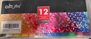 Colourful water soluble crayons 12 colors - Picture 1 of 2