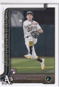 2025 Topps MLB Baseball Series 1 No. 314 Jacob Wilson Rookie Athletics - Bild 1 von 2