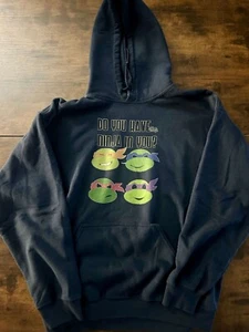Teenage Mutant Ninja Turtles Sweatshirt TMNT Do you have ninja in you navy large - Picture 1 of 6