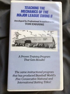 Teaching the Mechanics of the Major League Swing II with Tom Emanski (1994, VHS) - Picture 1 of 4