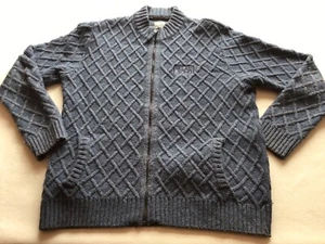 Billa Bong Strickjacke Herren blaugrau Reißverschluß Gr. M - Bild 1 von 8