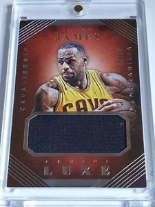 2015 Panini Luxe LeBron James #PATCH /99 Game Worn Jersey - Rare - Picture 1 of 4