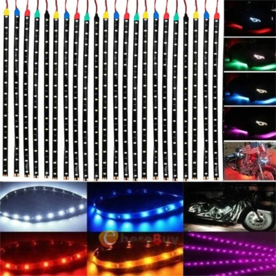 30cm-LED Strip Light for Car Caravan Boat SWB Van White Blue Red Green Amber 12V - Image 1 of 4