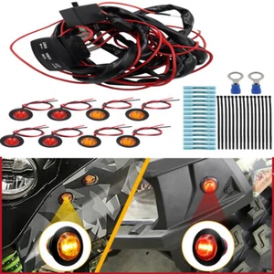 8PCS ATV UTV LED Turn Signal Street Legal Kit Universal Fit For SXS UTV ATV - Picture 1 of 12