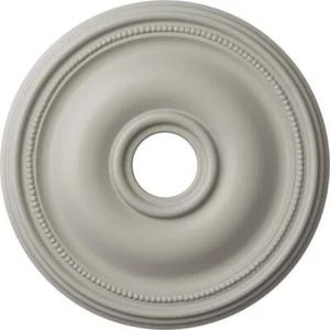 Ekena Millwork Ceiling Medallion 18.12"x18.12"Polyurethane Bradford Pot of Cream - Picture 1 of 4