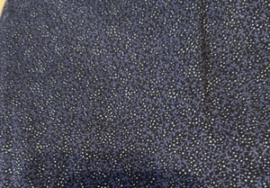 Trapunta VIP Cranston Tessuto Navy Nero Bianco Vite Cotone 43" x 90" - Foto 1 di 4