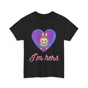 Matching couple shirt Festival I'm hers King Queen Labubu - Picture 1 of 13