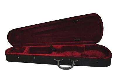 Ferris 4/4 Violin Case Black Canvas with Red Velvet Interior & Backpack Straps - Image 1 of 2