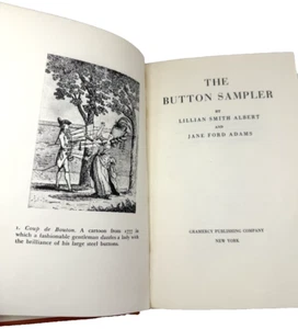 The Button Sampler Hardcover 1951 Lillian Smith Albert & Jane Ford Adams - Picture 1 of 10