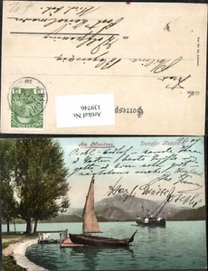 139746,Partie am Mondsee Dampfer Habsburg 1908 Pichl - Picture 1 of 1