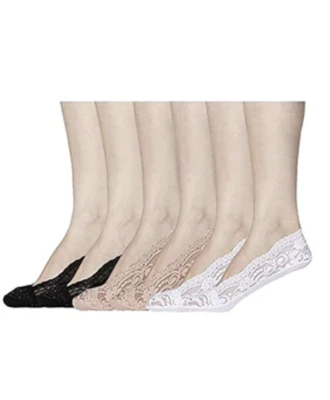 6 Pairs No Show Socks Women No Show Liner Socks Womens No Show Socks Thin Low Cu - Image 1 of 3