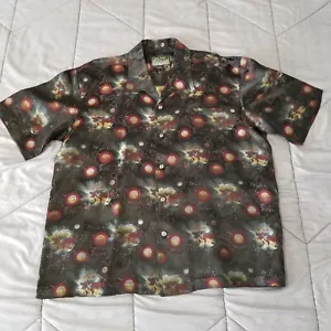 Camicia vintage DragonFly Y2K 2000 con bottoni - manica corta, rayon, uomo XL, NUOVA - Foto 1 di 13