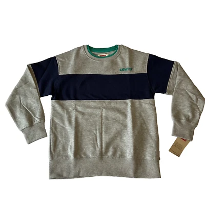 Sudadera Levis Manga Larga Niños Talla M 10-12 Multicolor Bloques de Color Cuello Redondo Foto 1 de 4