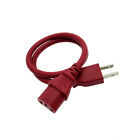 2ft Red Power Cable for MACKIE PROFX8 PROFX12 PROFX16 PROFX22
