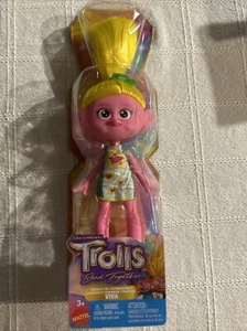 Mattel Trolls Band Together Trendsettin Fashion Doll Yellow Hair Viva 10" NEW - Picture 1 of 2