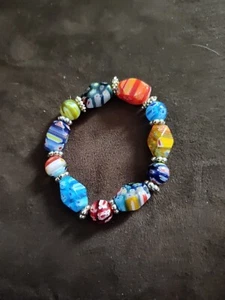 Beautiful Bead Bracelet with Silver Accents - Picture 1 of 2