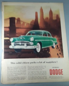 Original 1951 Dodge Royal Magazine Ad "This Solid Citizen Packs a Lot of... " - Picture 1 of 1