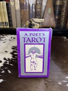 A POETS TAROT 1986 by Jesse Cougar 1st printing Women Oriented 74 card DECK NEW - Picture 1 of 11