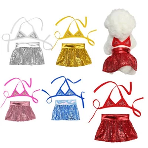 Dog Cat Pet Puppy Bathing Suit Breathable Swimsuit Bikini Set Sling Skirt 2Pcs - Picture 1 of 4