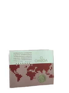 Omega Vintage Warranty Certificate Booklet 1980s BLANk - Picture 1 of 4