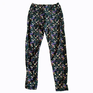 Cotton On Womens Leggings Size XS Green With Floral Print Full Length Activewear - Picture 1 of 8