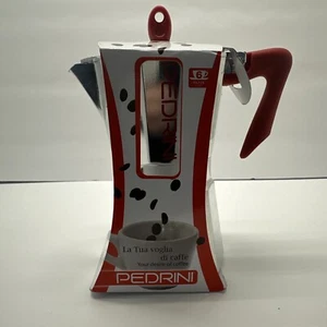 NEW! Pedrini Infinity Italian Stovetop Coffee Espresso Maker 6 Cup Moka Pot - Picture 1 of 5