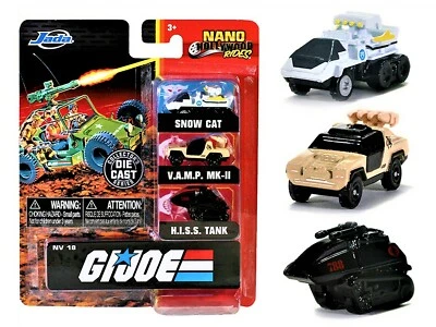 JADA NANO Hollywood Rides GI JOE (NV18) Snow Cat and VAMP MK-II & H.I.S.S. Tank - Image 1 of 3