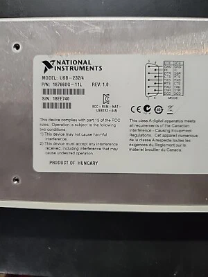 National Instruments USB-232/4 187660G-11L USB To RS-232 Adapter - Image 1 of 3