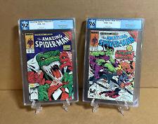 PGX 9.6 The Amazing Spider-Man 312 & 313 Todd McFarlane White Pages (not CGC )