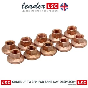 10x M8 Exhaust Manifold Nuts GENUINE Vauxhall Astra J 2010 to 2016 NEW 90502418 - Picture 1 of 12