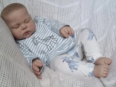 Reborn Baby Boy Doll ~ Pickle ~ Painted Hair ~ 24" in Length!! - Image 1 of 4