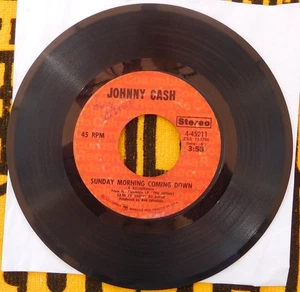 Johnny Cash 45 RPM Record-Sunday Morning Coming Down - Bild 1 von 2