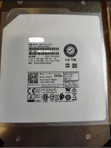 12TB SATA III 7200 RPM 256mb Cache CMR HELIUM Type TOSHIBA HDD MG07ACA12TEY - Afbeelding 1 van 5