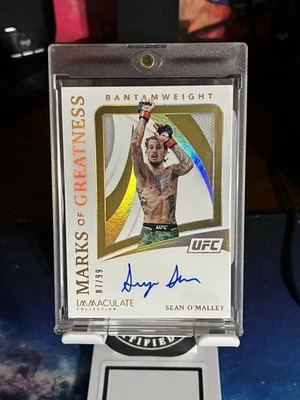 Sean O'Malley /99 ON CARD AUTO 2021 Panini  Immaculate UFC Marks of Greatness - Image 1 of 2