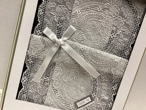 Exquisite Vintage Swatow Shantou Wedding Bridal Hanky Dense Hand Embroidery NOS - Picture 1 of 4