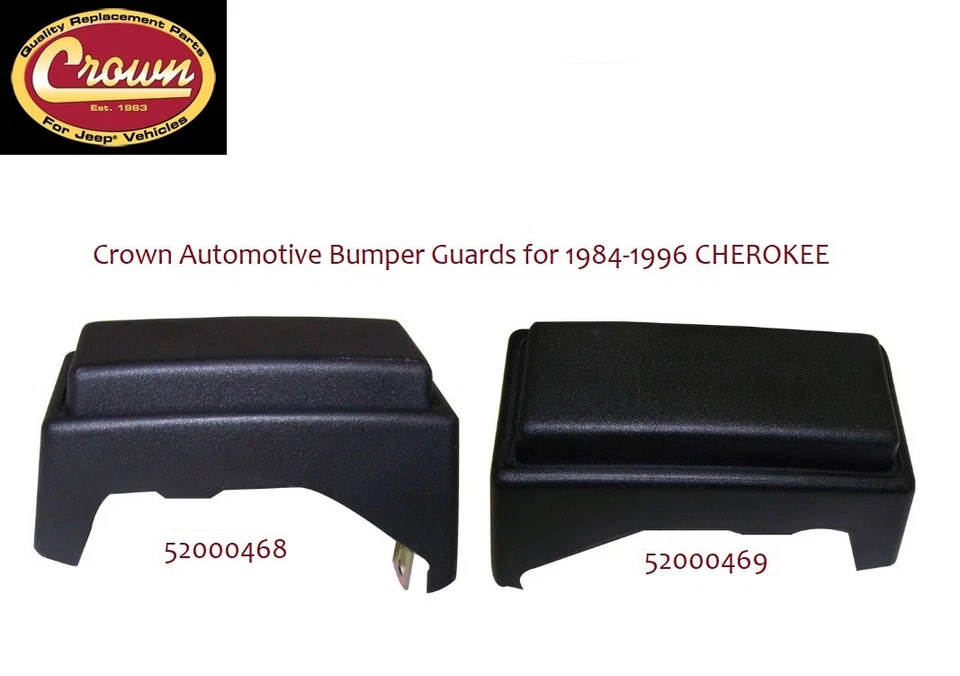 Protectores de parachoques trasero derecho e izquierdo Jeep para Cherokee XJ 1984-91 52000468 52000469 Foto 1 de 1