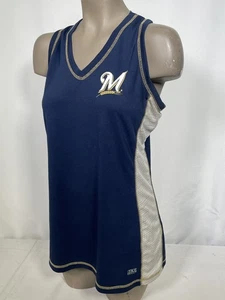 Milwaukee Brewers MLB TX3 COOL blau Tank Top Trikot Damen LARGE - Bild 1 von 10