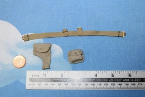 1:6th SCALE WW2 British Belt Holster & Pouch For Dragon DID BBi Figures CB1051e - Picture 1 of 6